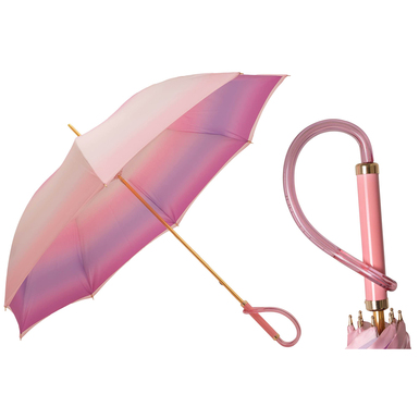 Women's umbrella with acetate handle "Pink ombre" by Pasotti