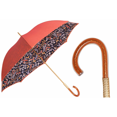 Women's umbrella with acetate handle "Signs" by Pasotti