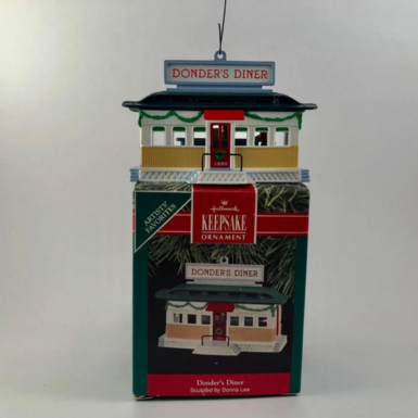 Christmas Vintage Decoration «Donder’s Diner» by Hallmark Keepsake Ornament (1990)