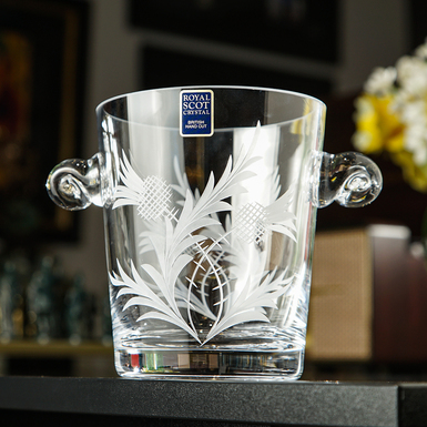 Crystal ice bucket "Clover" by Royal Buckingham, UK