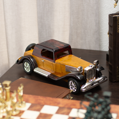 "Retrospective" wooden model of a retro car (37 cm) by Nitsche (made in a retro style)