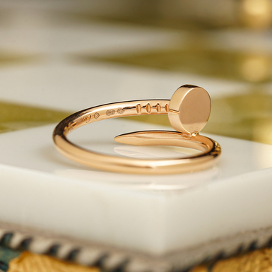 Rose gold ring "Juste un Clou" (design in Cartier style)