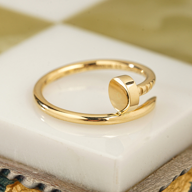 Yellow gold ring "Juste un Clou" (design in Cartier style)