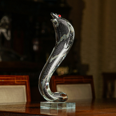 Murano glass figurine "Cobra"