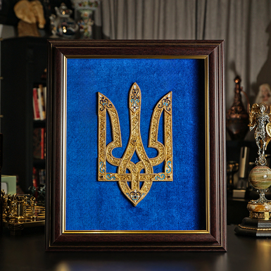 Elegant gift "Trident" with gilding