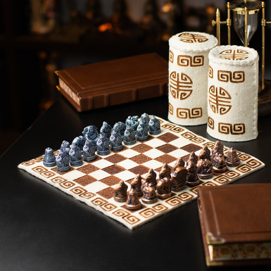 Exclusive Realm's Duel Mongolian Traditional Felt Chess