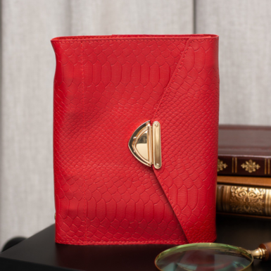 Genuine leather notebook in the form of a clutch "Fortune"