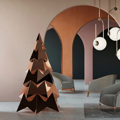 Скульптура из нержавеющей стали "Christmas tree"