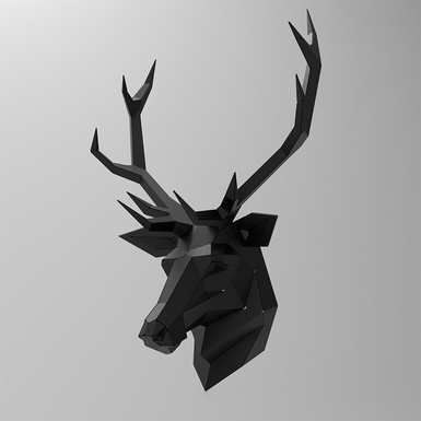 Полигональная скульптура из нержавеющей стали "Deer" (7 кг)