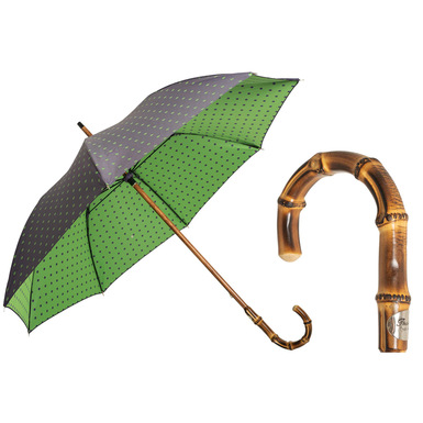 Зонт-трость с ручкой из бамбука "Lolita" от Pasotti