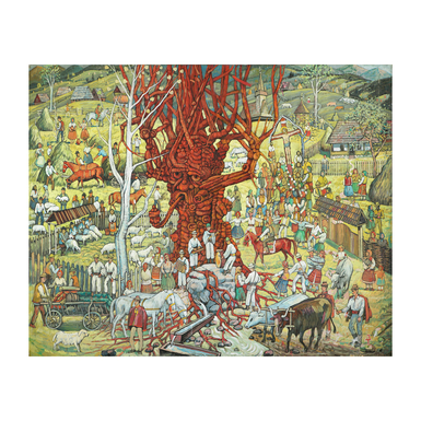 Картина Т. Данилича "Из под камня вода течет" 1999