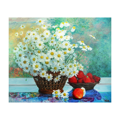 Картина В. Миллер "Ромашки"