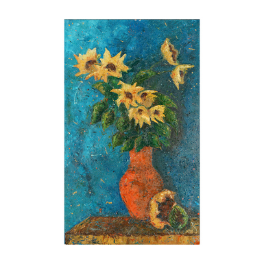 Картина И. Миро "Ваза с желтыми цветами"