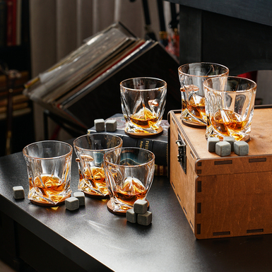 Хрустальный набор для виски "Leo 6" из 6 стаканов