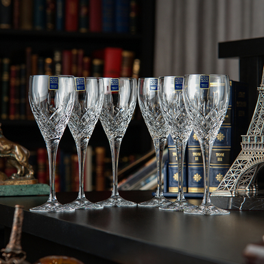 Набор из 6 хрустальных бокалов для вина "London" от Royal Buckingham, Великобритания