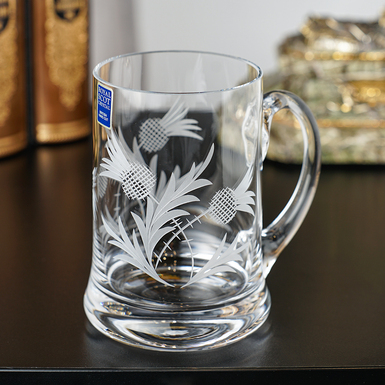 Хрустальная кружка для пива "Flower of Scotland" от Royal Buckingham, Великобритания