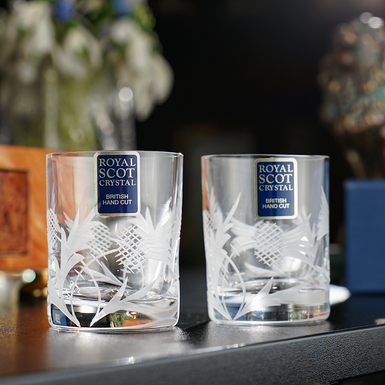 Хрустальные рюмки"Flower of Scotland" от Royal Buckingham, Великобритания