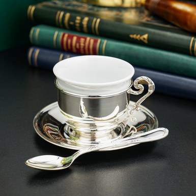 Кофейный серебряный набор "Decaf"