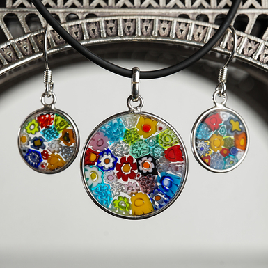 Комплект украшений из муранского стекла "Desire"