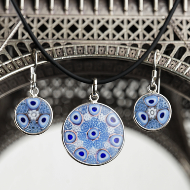 Комплект украшений из муранского стекла "Dream"