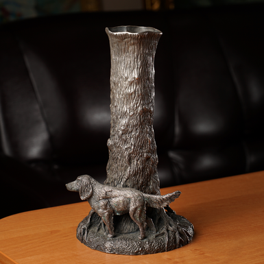 Серебряная ваза "Охота" (1,2 кг)