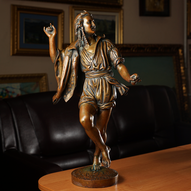 Статуэтка из бронзы "Танцор" начала 20 века, Европа (7 кг)