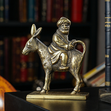 Бронзовая статуэтка "Ходжа Насреддин на осле"