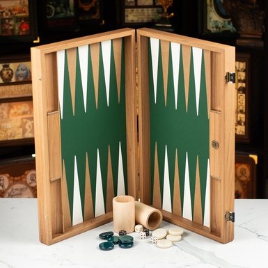 Премиальные нарды ручной работы "Tactics" из крокодиловой кожи от Manopoulos