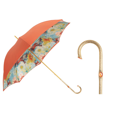 Зонт-трость с ручкой из латуни "Sunflower" от Pasotti