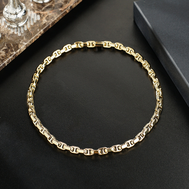 Цепочка из позолоченной стали "Solar face" от Skultuna (размер М)