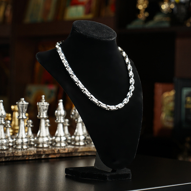 Цепочка из посеребренной стали "Glacis" от Skultuna (размер М)