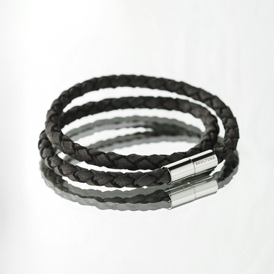 Замшевый мужской браслет "Urban Knot" от Skultuna (размер L)