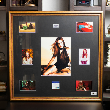 Сертифицированный автограф актрисы Джулианны Мур с коллажем фото