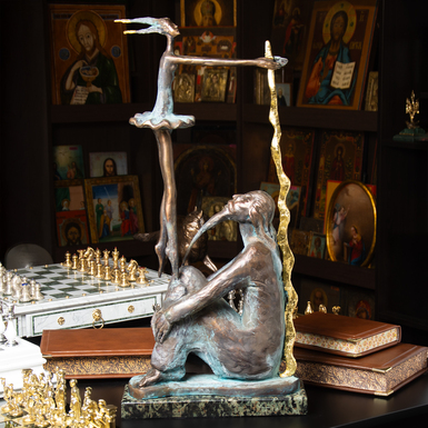 Бронзовая скульптура "Мефистофель" от Юлиана Сукача-Полянецкого (16,5 кг)