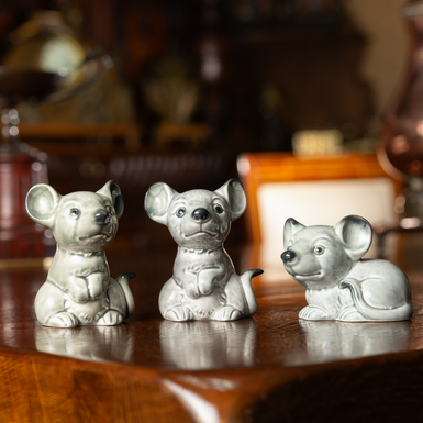 Комплект фарфоровых статуэток "Мышки" от Goebel
