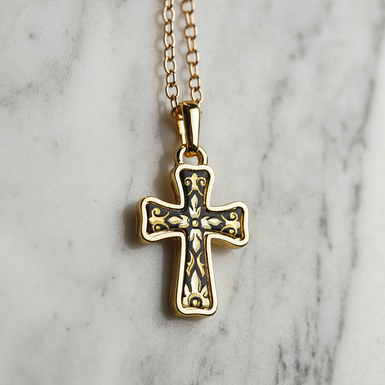 Подвеска-крест "Золотой сад" от Anframa