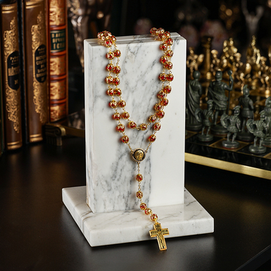 Четки "Believer" из дамаской стали и позолоты от бренда Anframa