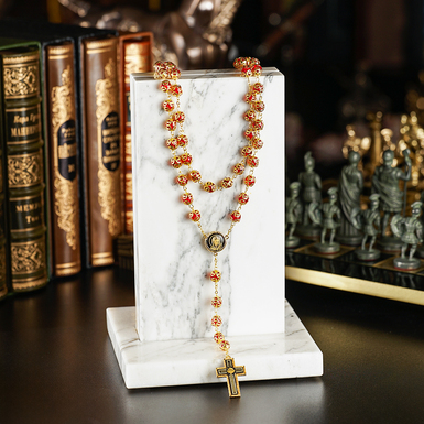 Четки "Believe" из дамаской стали и позолоты от бренда Anframa