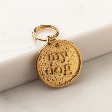 Серебряная подвеска с позолотой "My dog"