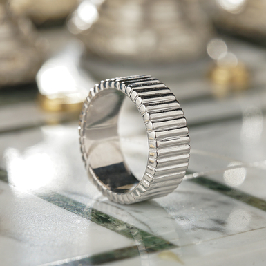 Срібний перстень "Amalgam" (репліка бренду BOUCHERON)