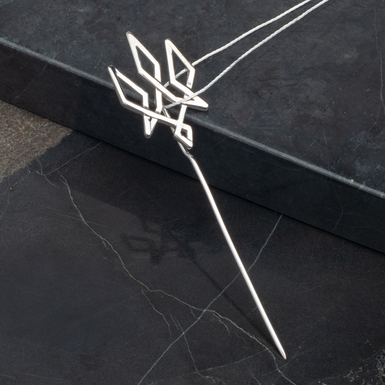 Серебряная шпилька – трезуб "Ukrainian inspiration"