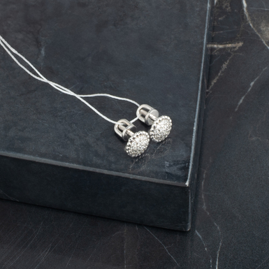 Серебряные серьги с фианитами "Starlight"