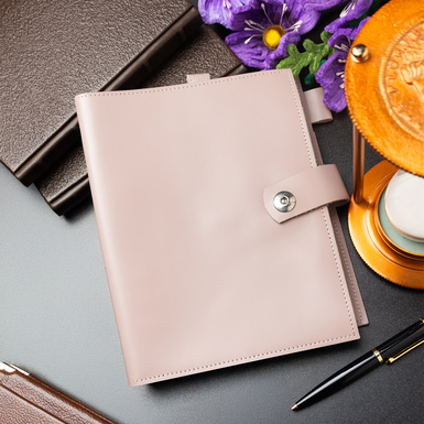 Блокнот из натуральной кожи "Rosy" от Helper Book