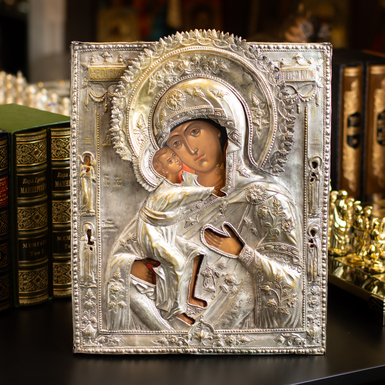 Старовинна ікона Божої Матері Феодорівської першої половини - середини 19 століття, центральні регіони Православ'я