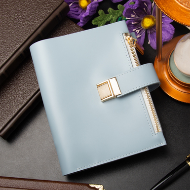 Кожаный блокнот "Blue softness" от Helper Book