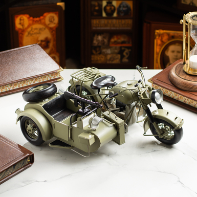 Металлическая модель мотоцикла Oldtimer Marke BMW Militär Motorrad 1944 (38 см) от Nitsche (изготовлено в стиле ретро)