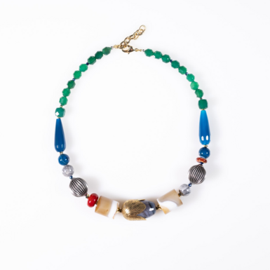 Колье ODETTE с агатами и яшмой SAMOKISH