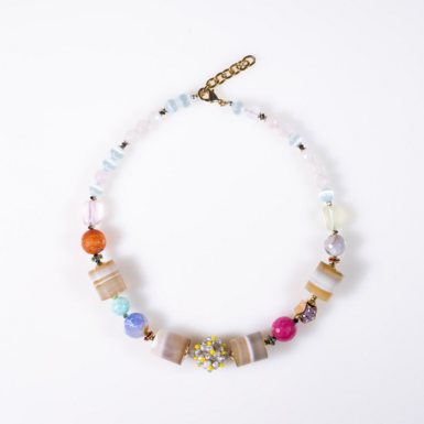 Колье CANDY из микс камней SAMOKISH