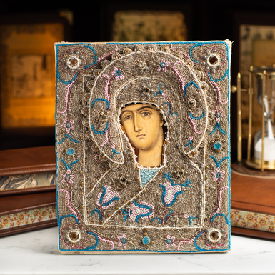 Відреставрований образ Вогневидної Божої Матері останньої чверті 19 століття, Україна