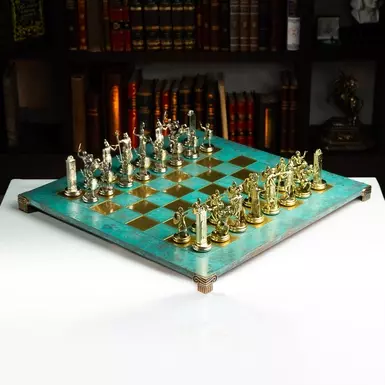 Шахи «Посейдон» від Manopoulos (54 х 54 см) З ДЕФЕКТОМ НА ДОШЦІ (ОСТАННІ ФОТО)